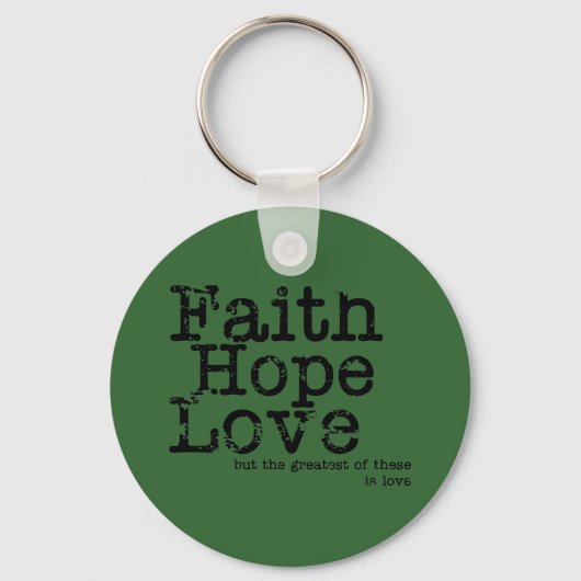  Faith Hope Love Sleutelhanger (Voorkant)
