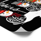 Faith Hope Love Snowman Jesus Dandelion Christelij Poster (Hoek)