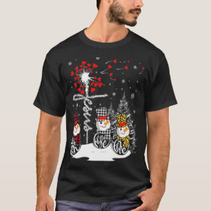 Faith Hope Love Snowman Jesus Dandelion Christelij T-shirt