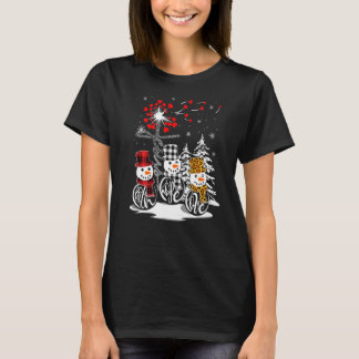 Faith Hope Love Snowman Jesus Dandelion Christelij T-shirt