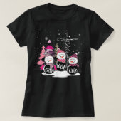Faith Hope Love Snowman Jesus Xmas Christelijke bo T-shirt (Design voorkant)