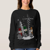 Faith Hope Love Snowmen Christmas Trui (Voorkant)