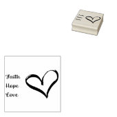 Faith, Hope, Love stamp Rubberstempel (Gestempeld)