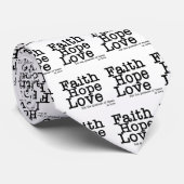 Faith Hope Love Stropdas (Opgerold)