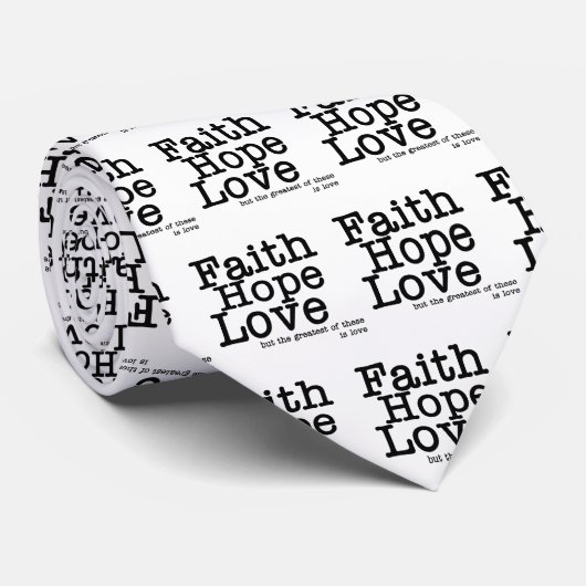 Faith Hope Love Stropdas (Opgerold)