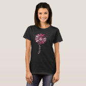 Faith Hope Love Sunflower Breast Cancer Awareness T-shirt (Voorkant volledig)