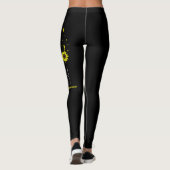 Faith Hope Love Sunflower Childhood Cancer Leggings (Achterkant)
