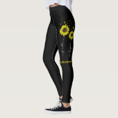 Faith Hope Love Sunflower Childhood Cancer Leggings (Links)