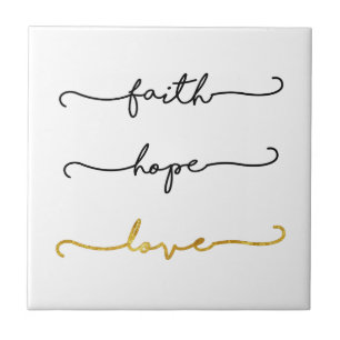 Faith Hope Love Tegeltje