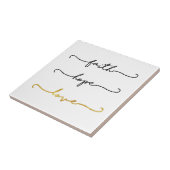 Faith Hope Love Tegeltje (Zijkant)