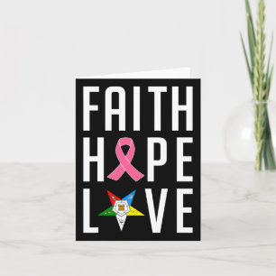 Faith Hope Love The Eastern Star borstkanker weg Kaart