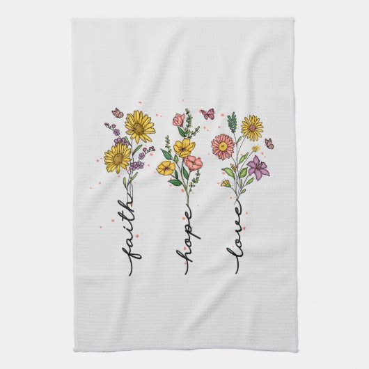 Faith-Hope-Love Theedoek (Verticaal)