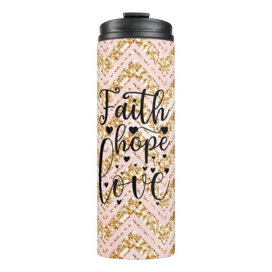 Faith Hope Love Thermosbeker (Voorkant)