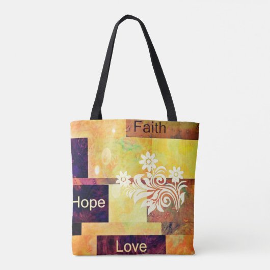 Faith Hope Love Tote Bag (Achterkant)
