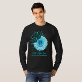 Faith Hope Love Trigeminal Neuralgia Awareness Sur T-shirt (Voorkant volledig)