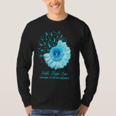 Faith Hope Love Trigeminal Neuralgia Awareness Sur T-shirt (Voorkant)