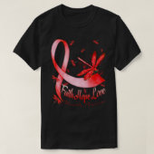 Faith Hope Love Vasculitis Awareness Dragonfly T-shirt (Design voorkant)