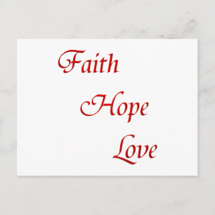 Faith Hope Love (virtualisatieproducten) Briefkaart