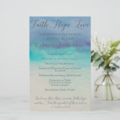 Faith Hope Love Waterverf Bijbel Verse Wedding (Staand voorkant)