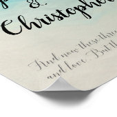 Faith Hope Love Waterverf Bijbel Verse Wedding Poster (Hoek)