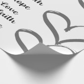 Faith, Hope, Love wrapping paper Cadeaupapier (Hoek)