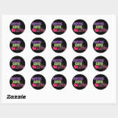 Faith Hope Love (zwart) Ronde Sticker (Vel)