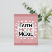 Faith Hope Moxie Briefkaart (Staand voorkant)