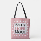 Faith Hope Moxie Canvas tas (Achterkant)