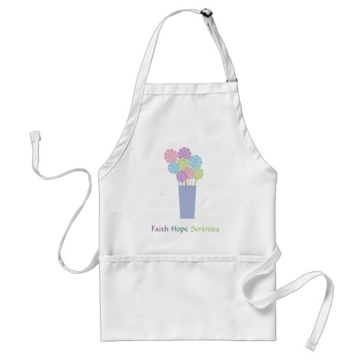 Faith Hope Serenity Standaard Schort (Voorkant)