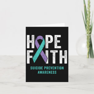Faith Hope Suicide Prevention Awareness Paars and Kaart