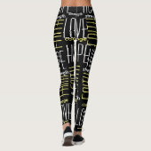 Faith HopeLoveSterke en moedige Leggings (Achterkant)