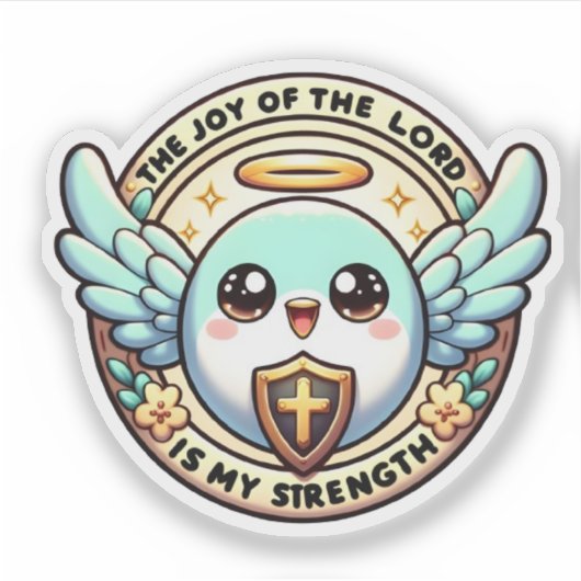 Faith Hummingbird Sticker voor Christenen (Voorkant)