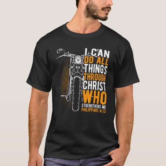 Faith I can do all things through christ christian T-shirt (Voorkant)