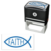 FAITH Ichthus | Christelijk vissymbool Zelfinktende Stempel (In situ)