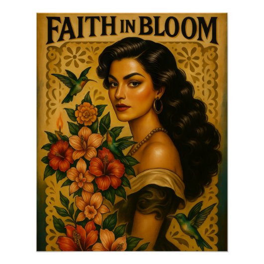 Faith in Bloom - A Spirit-Wired™ Perfect Poster (Voorkant)