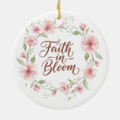 Faith in Bloom Floral Ornament (Achterkant)