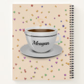 Faith in Coffee en Jesus, Funny Quote Notitieboek (Achterkant)