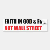 FAITH IN GOD & FDR, GRONDSLAG VAN DE SOCIALE ZEKER BUMPERSTICKER (Voorkant)