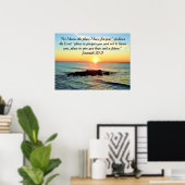 FAITH IN GOD JEREMIAH 29:11 BIBLIOTHEEK VERSUNRISE POSTER (Thuiskantoor)