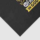 Faith in God – Our Greatest Strength Quote Tissuepapier (Detail)