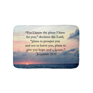 FAITH IN JEREMIAH 29:11 SUNRISE VERSE BADMAT
