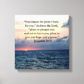 FAITH IN JEREMIAH 29:11 SUNRISE VERSE CANVAS AFDRUK (Voorkant)