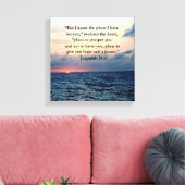FAITH IN JEREMIAH 29:11 SUNRISE VERSE CANVAS AFDRUK (Insitu (Woonkamer))