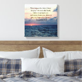 FAITH IN JEREMIAH 29:11 SUNRISE VERSE CANVAS AFDRUK (Insitu (Slaapkamer))