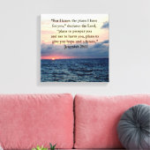 FAITH IN JEREMIAH 29:11 SUNRISE VERSE CANVAS AFDRUK (Insitu (Woonkamer))