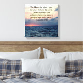 FAITH IN JEREMIAH 29:11 SUNRISE VERSE CANVAS AFDRUK (Insitu (Slaapkamer))