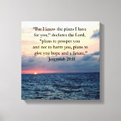 FAITH IN JEREMIAH 29:11 SUNRISE VERSE CANVAS AFDRUK (Voorkant)