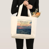 FAITH IN JEREMIAH 29:11 SUNRISE VERSE GROTE TOTE BAG (Voorkant (product))