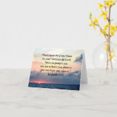 FAITH IN JEREMIAH 29:11 SUNRISE VERSE KAART (Gele Bloem)