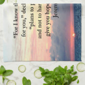 FAITH IN JEREMIAH 29:11 SUNRISE VERSE THEEDOEK (Gevouwen)